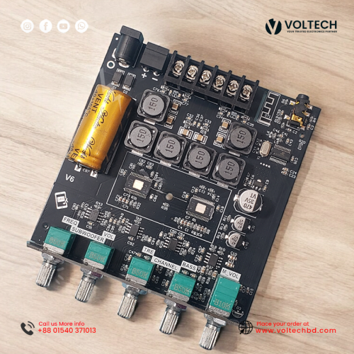 Wuzhi Audio ZK TB21 + App Hi-Fi 2.1 Bluetooth Amplifier (50W+50W Stereo + 100W Sub) – Voltech Electronics