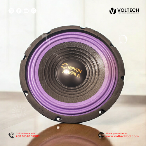 Nippon America 8-Inch Subwoofer and Speaker 500W – High-Performance Audio at Voltech Electronics
