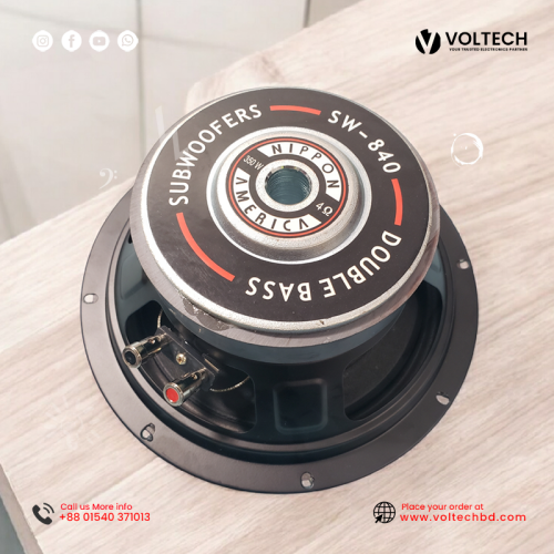 Nippon America 8-Inch Subwoofer and Speaker 500W – High-Performance Audio at Voltech Electronics