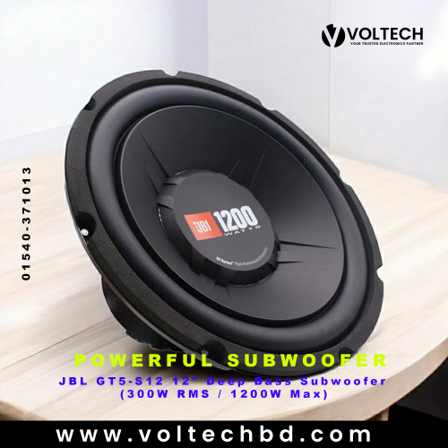 JBL GT5-S12 12&quot; Deep Bass Subwoofer (300W RMS / 1200W Max) | Voltech Electronics