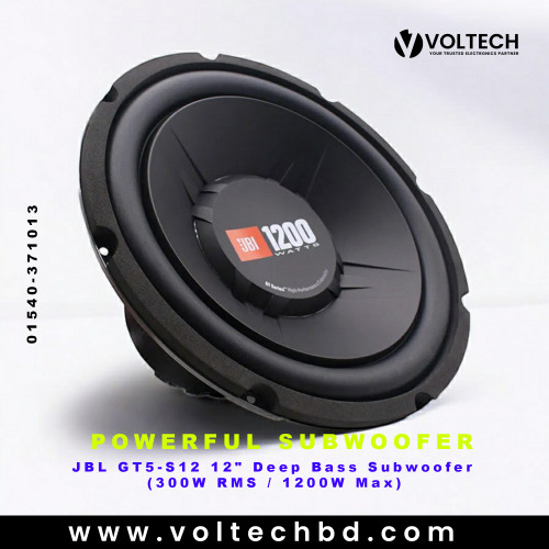 JBL GT5-S12 12&quot; Deep Bass Subwoofer (300W RMS / 1200W Max) | Voltech Electronics