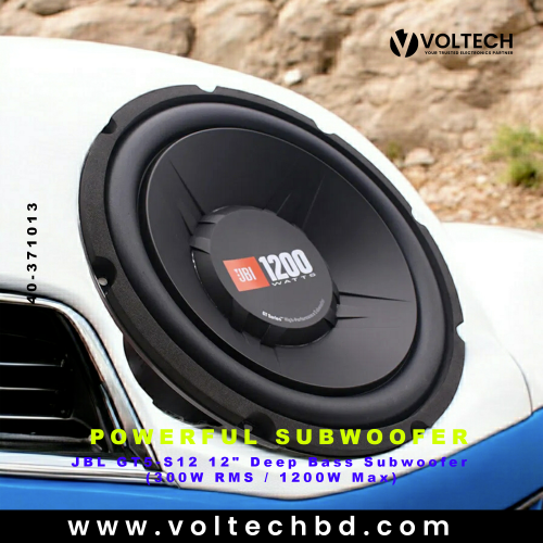 JBL GT5-S12 12&quot; Deep Bass Subwoofer (300W RMS / 1200W Max) | Voltech Electronics