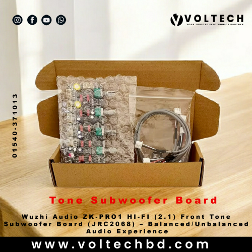 Wuzhi Audio ZK-PRO1 HI-FI (2.1) Front Tone Subwoofer Board (JRC2068) – Balanced / Unbalanced Audio Experience