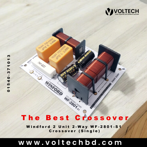 Windford WF-2801-S1 2-Way Crossover – High-Quality Audio Splitter | Voltech Electronics