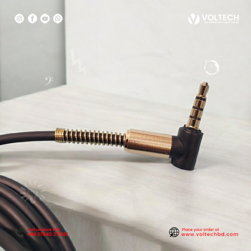 HiFi 3.5mm AUX Male to Male Cable (6 Feet) – Premium Audio Cable at Voltech Electronics