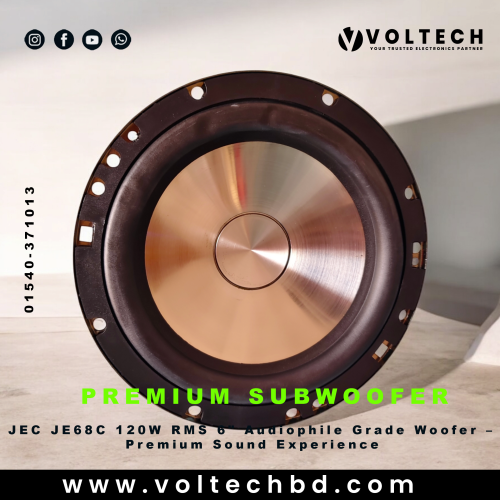 JEC JE68C 120W RMS 6&quot; Audiophile Grade Woofer – Premium Sound Experience