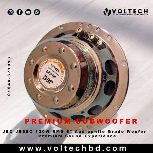 JEC JE68C 120W RMS 6&quot; Audiophile Grade Woofer – Premium Sound Experience